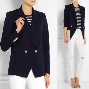 Theory Navy Zazou double-breasted Jacket
